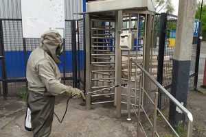 На найбільших підприємствах Дніпропетровщини провели дезінфекцію. Фото