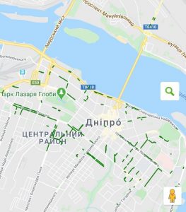 У Дніпрі презентували онлайн-карту безкоштовних парковок