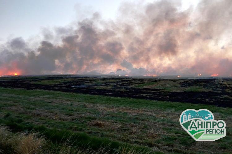На Дніпропетровщині оголошена пожежна небезпека найвищого V рівня