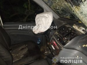 Пасажир загинув на місці, водій втік: на Дніпропетровщині поліція затримала водія, який влетів в кювет (ФОТО)