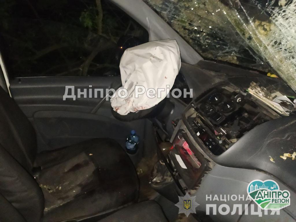Пасажир загинув на місці, водій втік: на Дніпропетровщині поліція затримала водія, який влетів в кювет (ФОТО) Пасажир загинув на місці, водій втік: на Дніпропетровщині поліція затримала водія, який влетів в кювет (ФОТО)