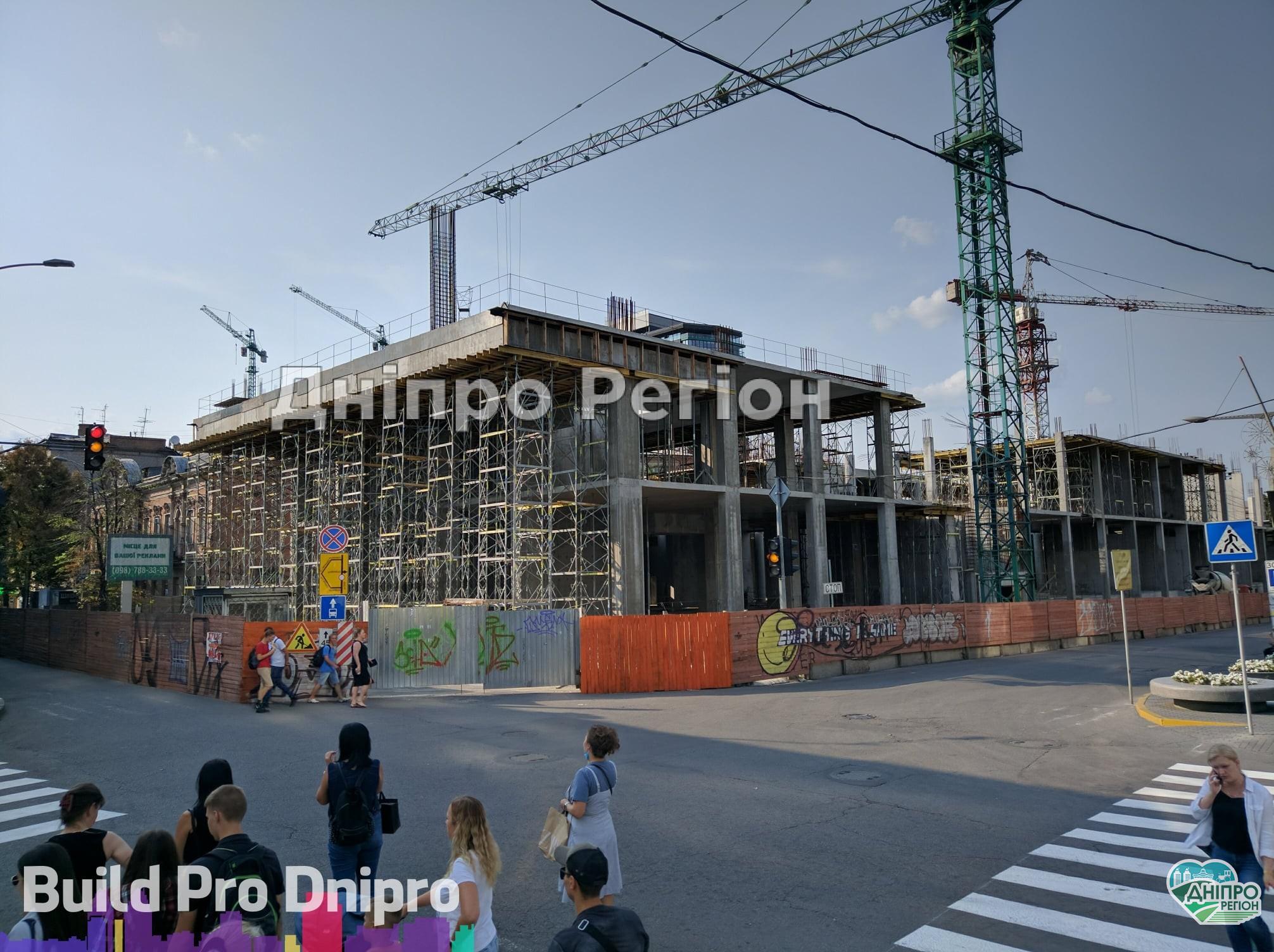 В Днепре на месте бывшего Кубометра возводят высокий жилой комплекс (Фото)
