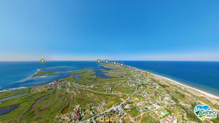 Бердянськ, Залізний Порт та Арабатську Стрілку сфотографували у 3D з висоти пташиного польоту