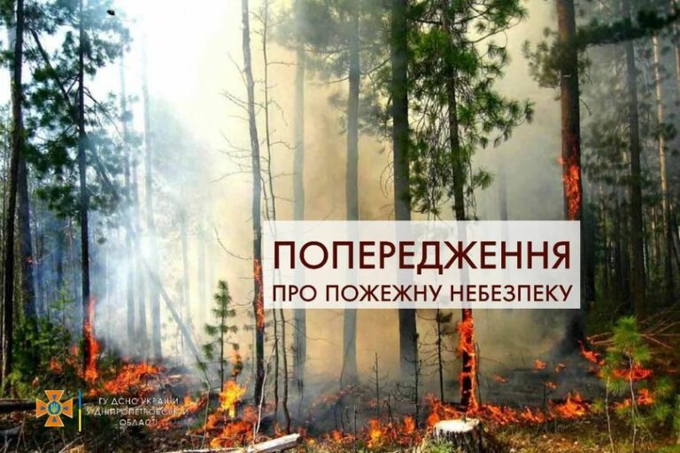 На Дніпропетровщині надзвичайна пожежна небезпека: ДСНС