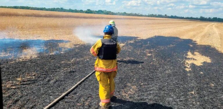 Через обстріл Криворізького району згоріло 50 га полів