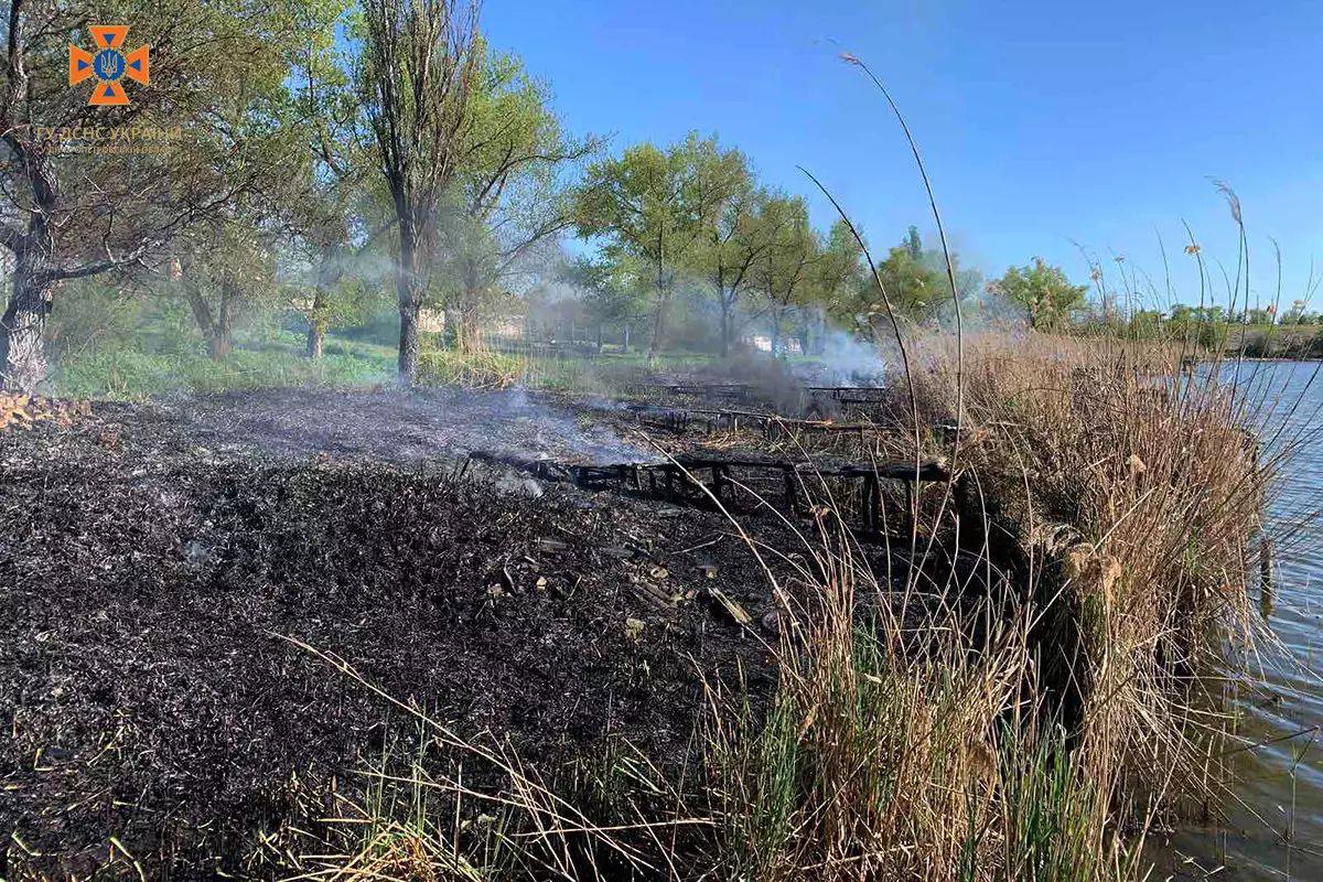 Через пожежу біля водойми постраждали діти - Дніпро Регіон