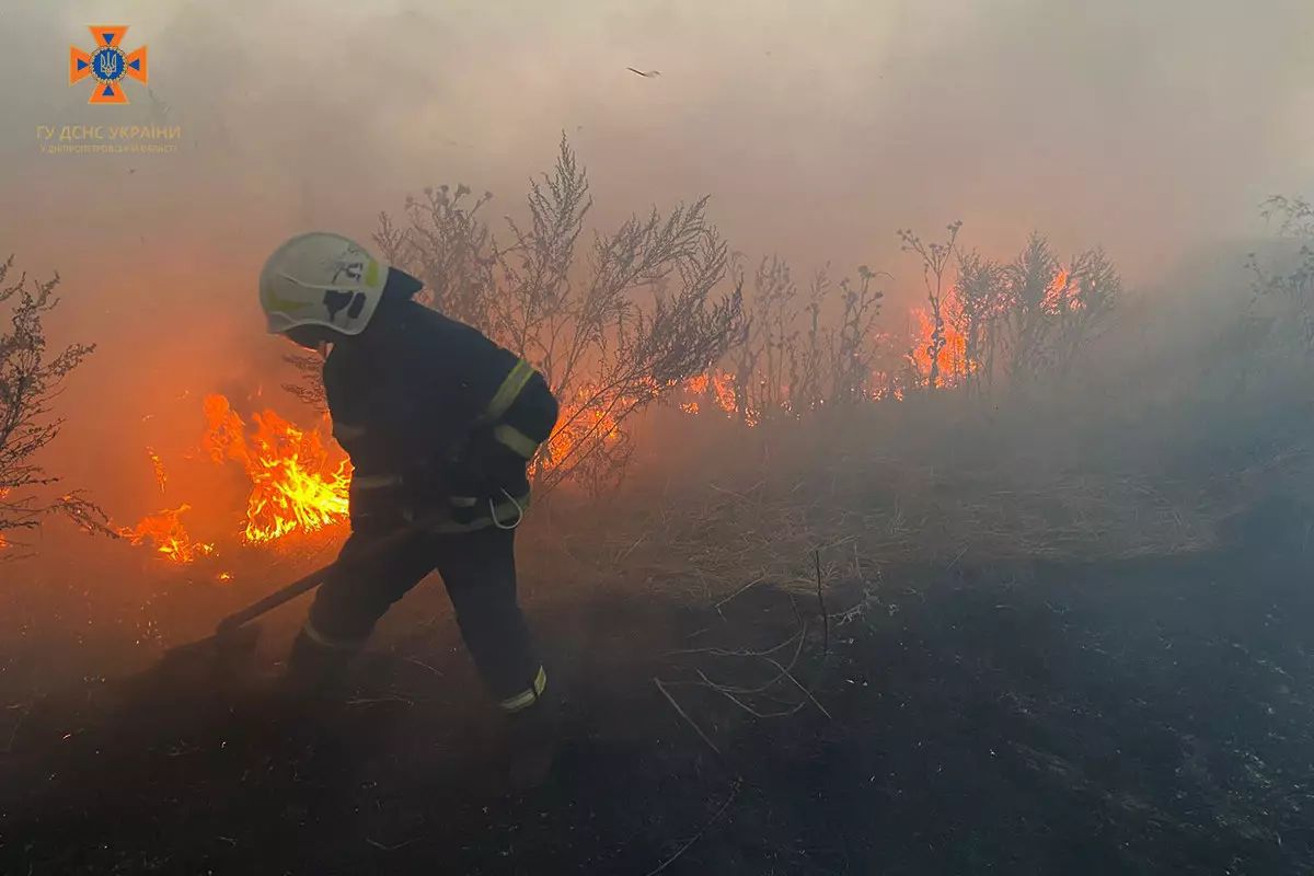 Оголошено надзвичайну пожежну небезпеку - Дніпро Регіон