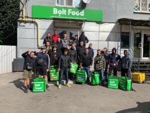 У Дніпрі кур’єри Bolt влаштували забастовку