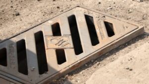На вул. Великій Діївській у Дніпрі відремонтували дощоприймачі перед тим, як там вкладуть нову дорогу