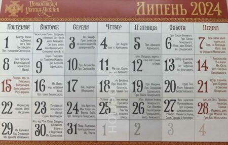 Православний церковний календар на липень 2024: усі свята місяця