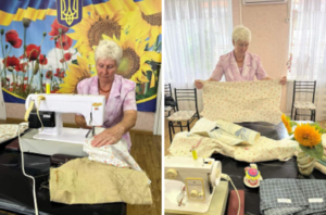 В’яже шкарпетки, плете сітки, шиє білизну. У Дніпрі Зінаїда Ломакіна допомагає ЗСУ з 2015-го року