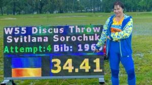 57-річна дніпрянка Світлана Сорочук виборола 2 «золота» на Чемпіонаті світу з легкої атлетики в США