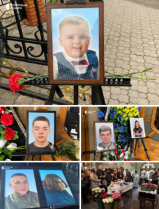 У Кривому Розі прощаються із 3-річним Тимофієм, 7-річною Аріною та дідусем дівчинки