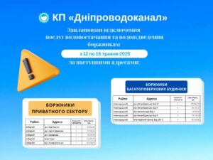 Набирайте тазики і ванни. В Дніпрі масштабне відключення води