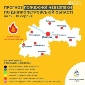V клас пожежної небезпеки. Дніпрян попередили про небезпечне явище