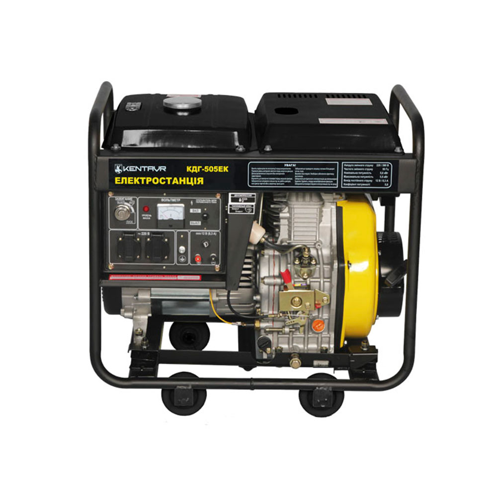 Дизельний трифазний генератор Кентавр КДГ505ЕK/З