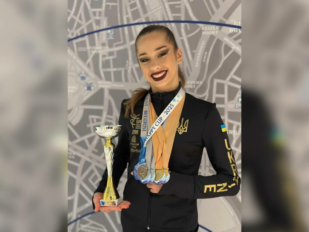 14-річна спортсменка з Дніпра виборола «бронзу» на турнірі з художньої гімнастики в Бельгії