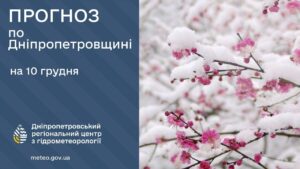 Сніг з дощем. Якою буде погода в Дніпрі 10 грудня