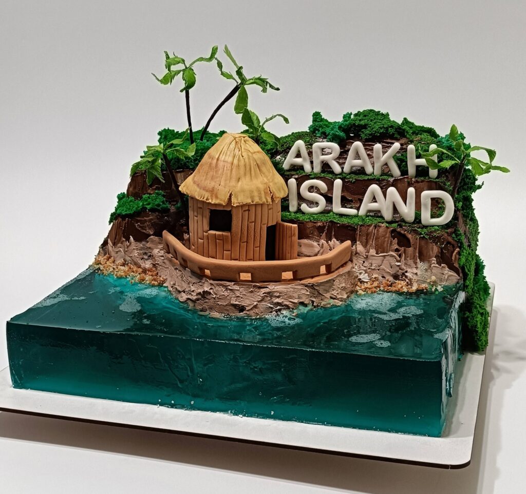 Торт-острів приготував відомий дніпровський кондитер Дмитро Нікіфоренко