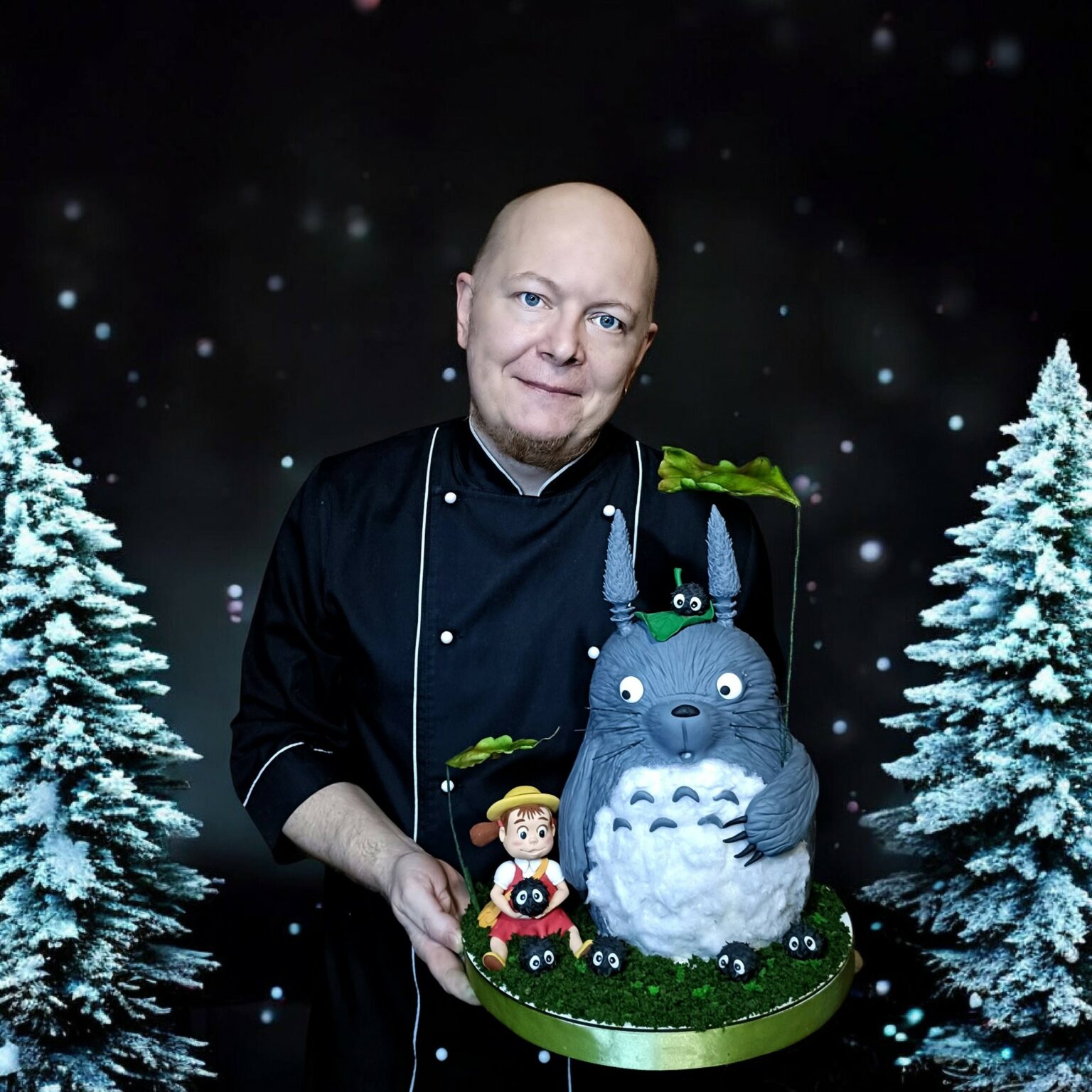 Відомий кондитер з Дніпра зробив торт у вигляді лісового духу Торото