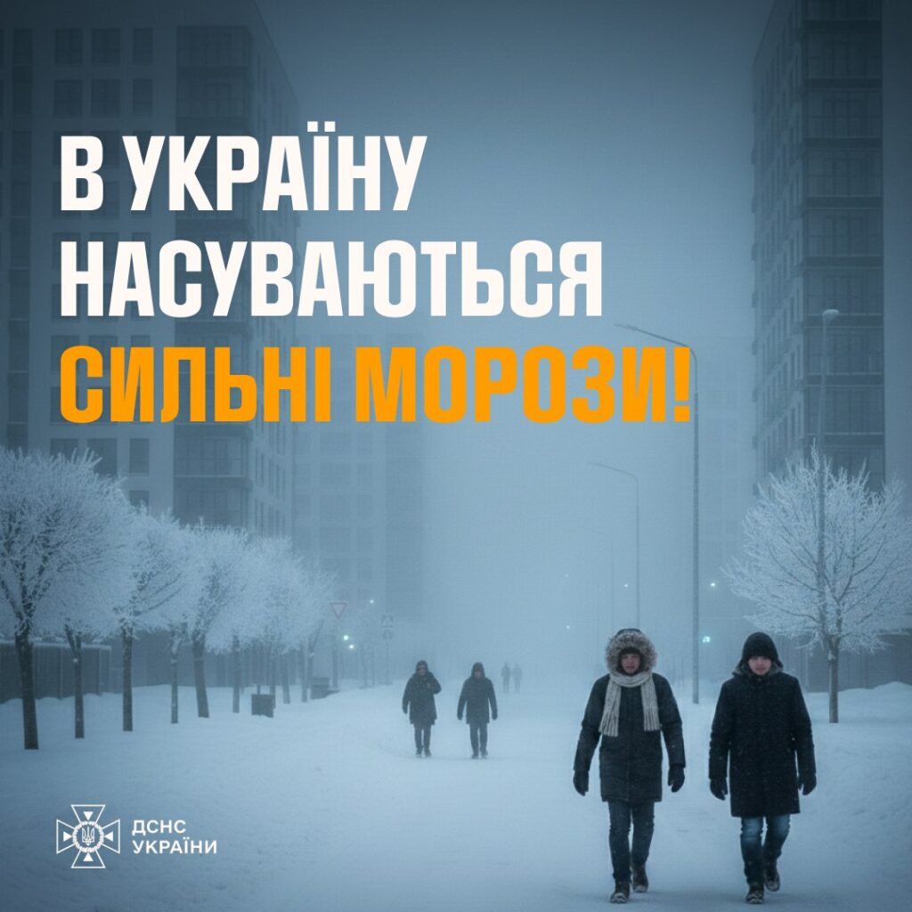 Мороз до 30 градусів. Яка погода буде в Дніпрі
