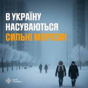 Мороз до 30 градусів. Яка погода буде в Дніпрі
