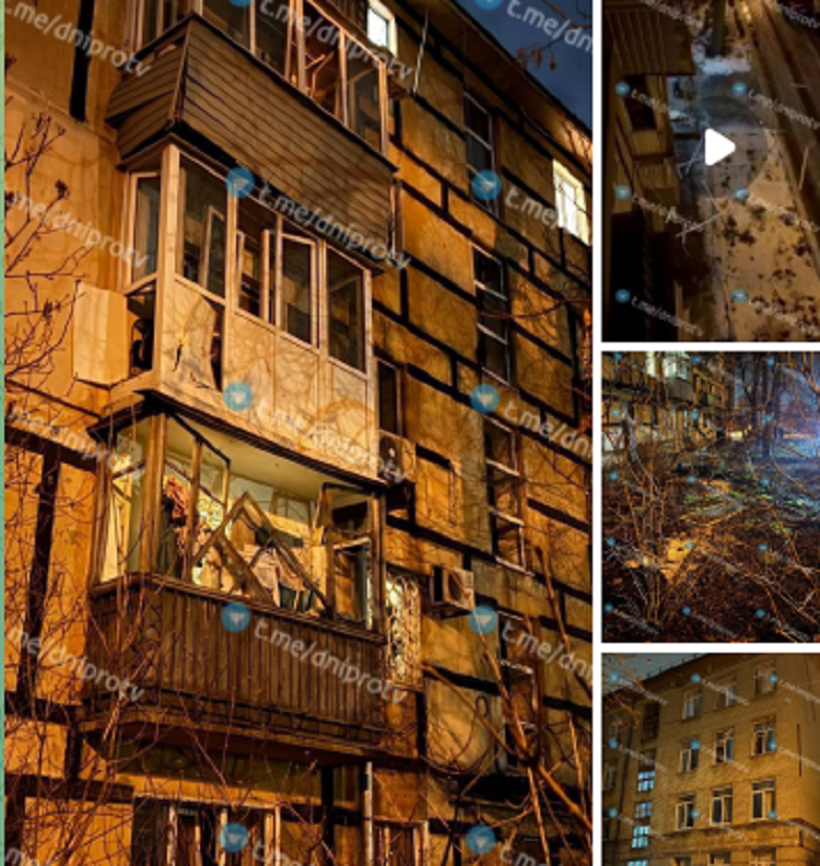 Дніпро під ворожими вибухами: балістика, «шахеди» та потрощені будинки