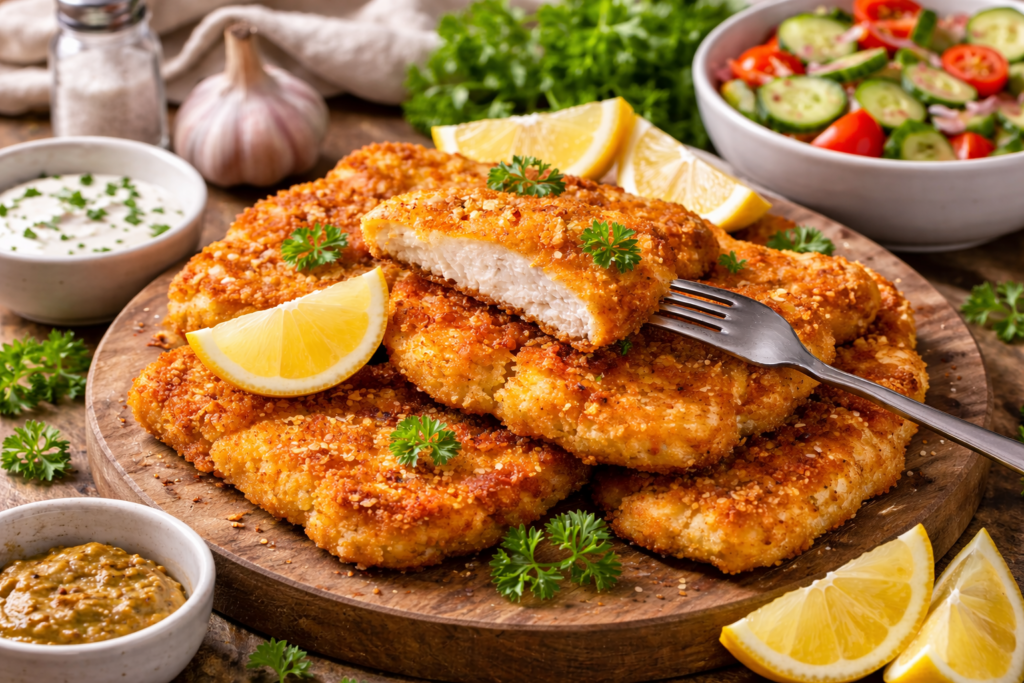 Домашній шницель за 20 хвилин: ніжна відбивна в паніровці (рецепт)