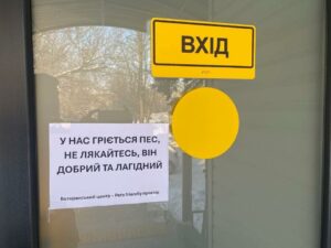 На Дніпропетровщині в магазині прихистили безпритульну собаку