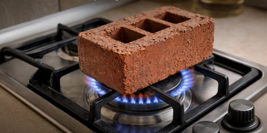 Обігрів цеглиною на газовій плиті: чому це небезпечно і що радять експерти Дніпровської філії ТОВ «Газмережі»
