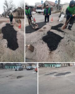 На Дніпропетровщині триває аварійний ямковий ремонт холодним асфальтом