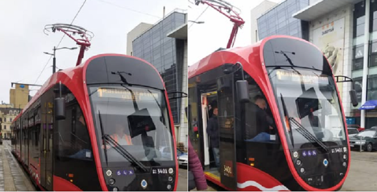 У Дніпрі на маршрут вперше вийшов новий трамвай