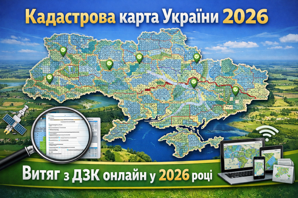 Як отримати витяг з ДЗК онлайн у 2026 році: інструкція, терміни та вартість Як отримати витяг з ДЗК онлайн у 2026 році: інструкція, терміни та вартість