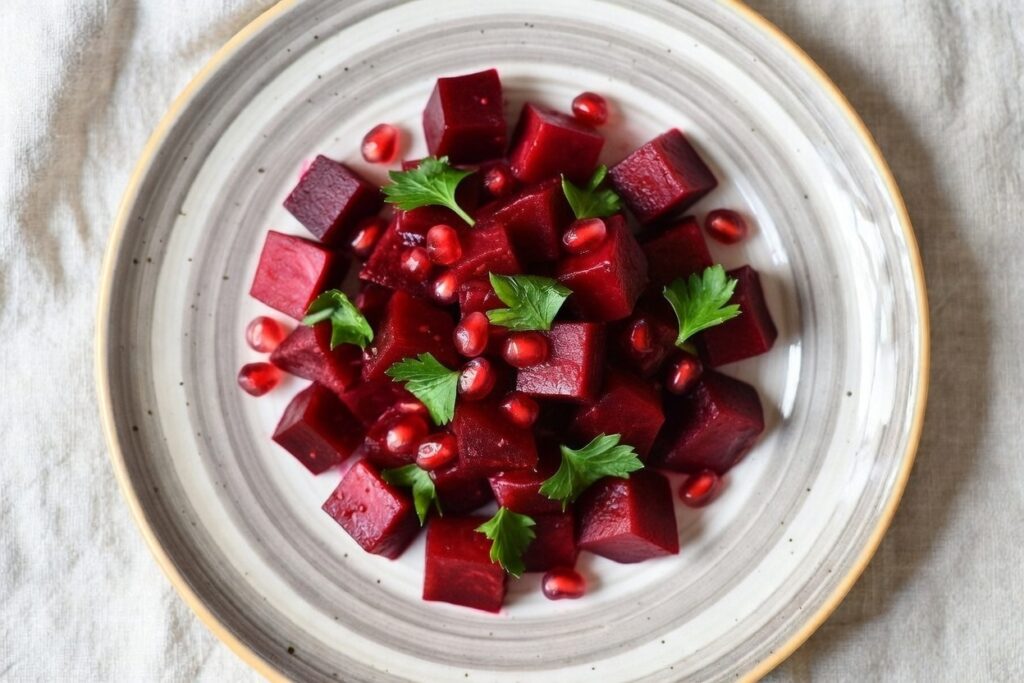 Три інгредієнти — максимум заліза: салат із буряка, гранату і петрушки