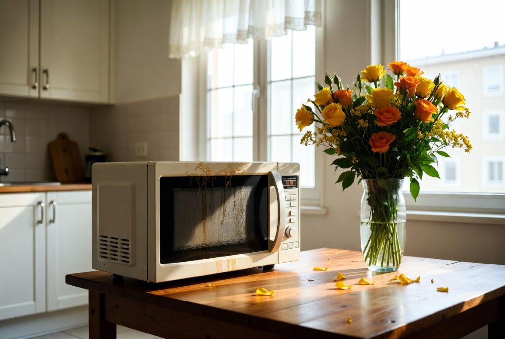 Миска з оцтом у мікрохвильовці: простий спосіб відмити жир і бруд без хімії