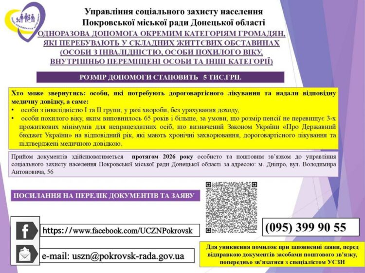 ВПО можуть отримати до 15 тисяч гривень на лікування: як подати документи у Дніпрі