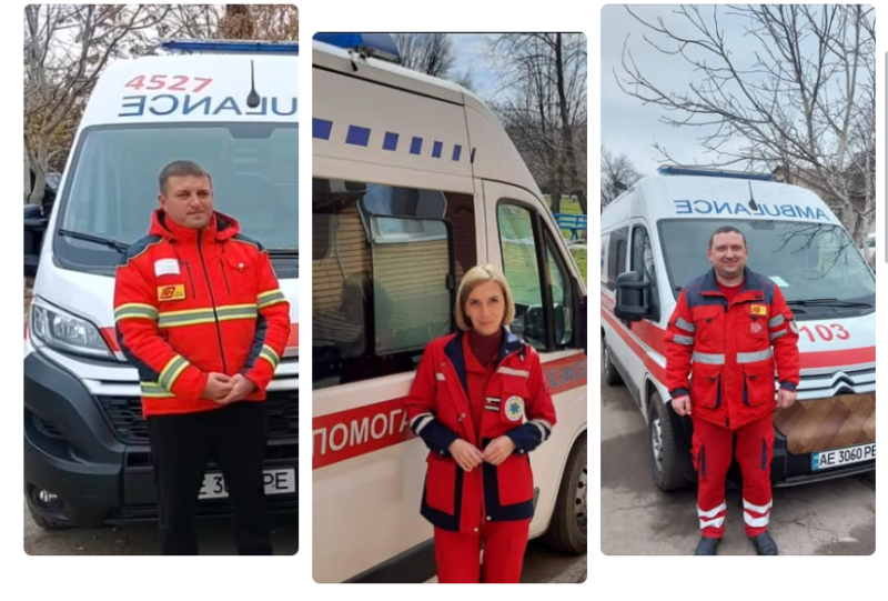 На Нікопольщині медики екстреної врятували пораненого колегу, який потрапив під удар дрона