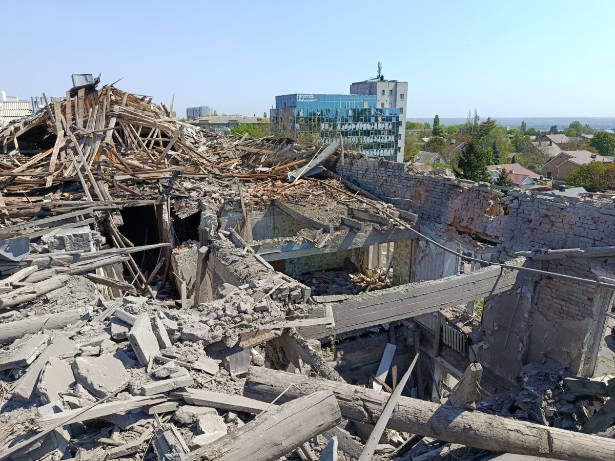 гуртожиток ДНУ імені Гончара після ракетного удару Дніпро